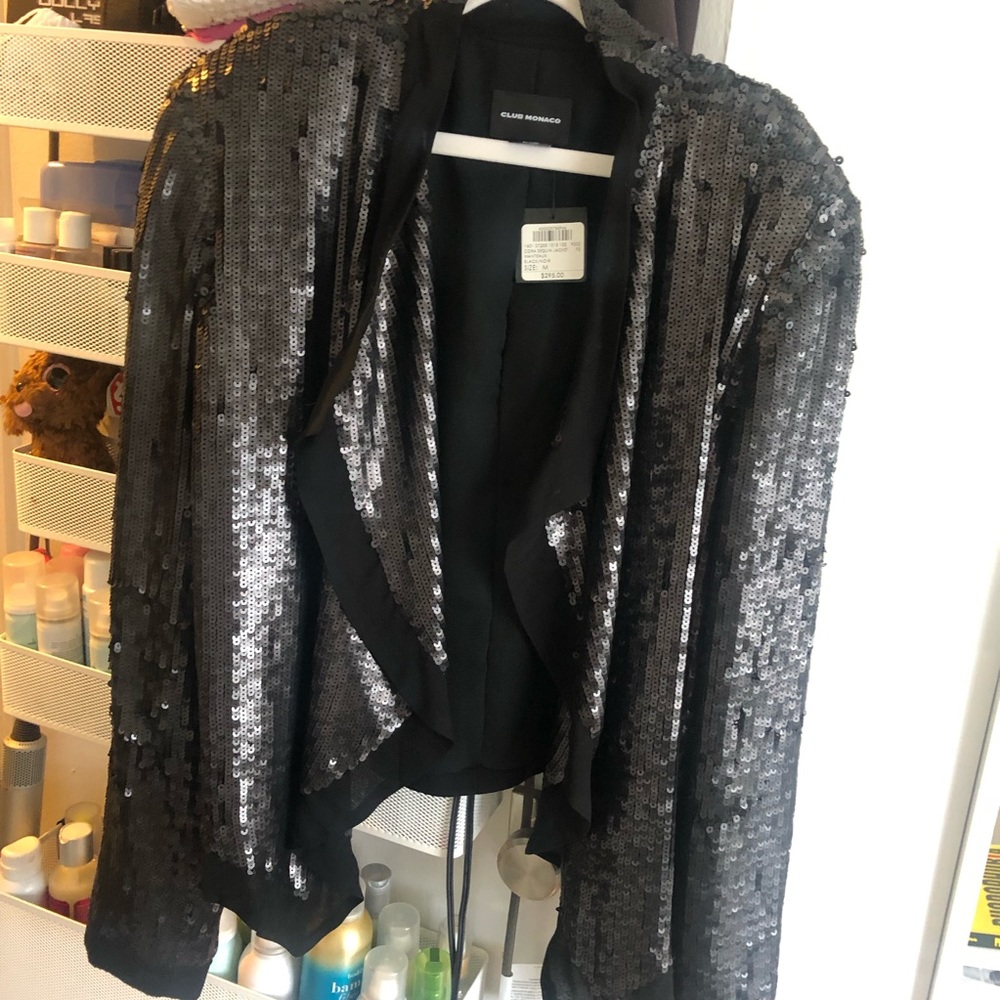 Club Monaco sequin jacket